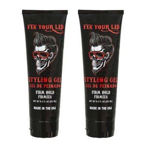 New 2pack FIX YOUR LID Styling Gel Firm Hold 8.5fl oz